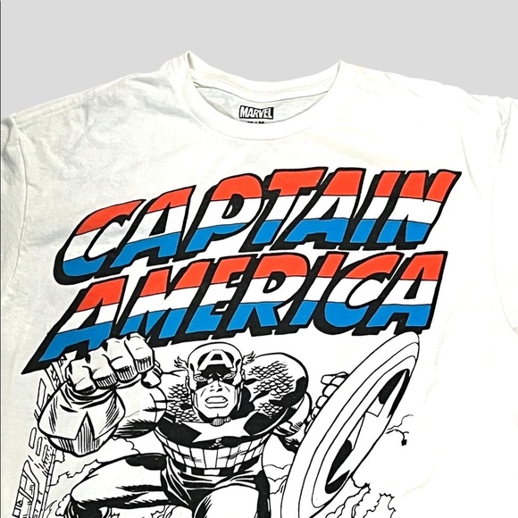 (M) Marvel Captain America Graphic Tee (18.5 X 26) - Picture 5 of 9